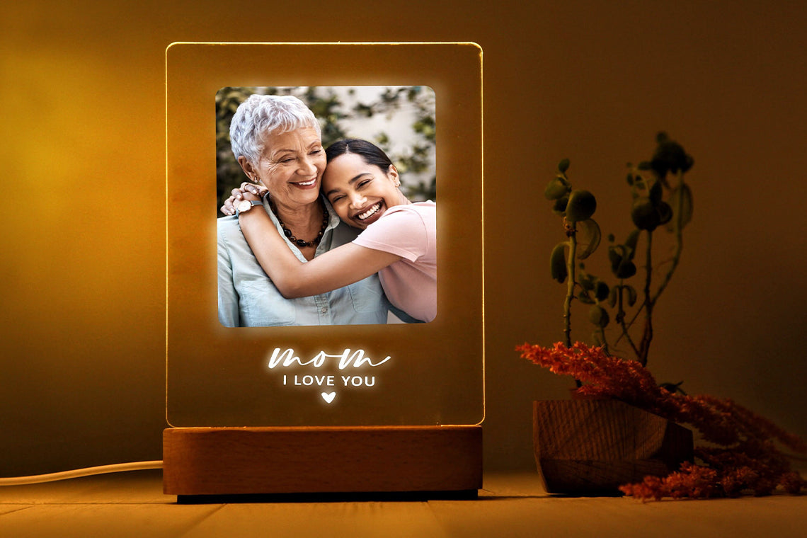 Anneler Günü Hediyesi için Fotoğraf Gece Lambası - Anneye Hediye