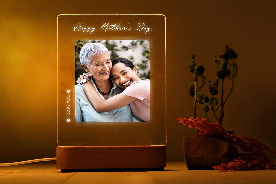 Anneler Günü Hediyesi için Fotoğraf Gece Lambası - Anneye Hediye