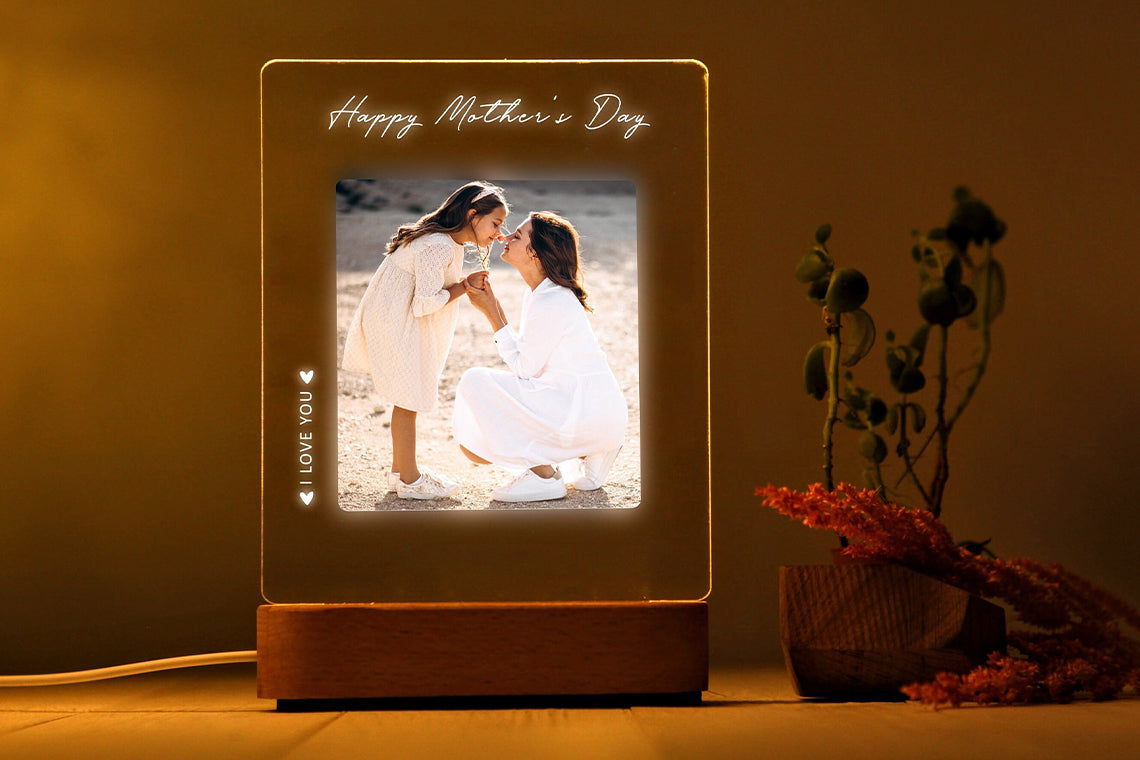 Anneler Günü Hediyesi için Fotoğraf Gece Lambası - Anneye Hediye