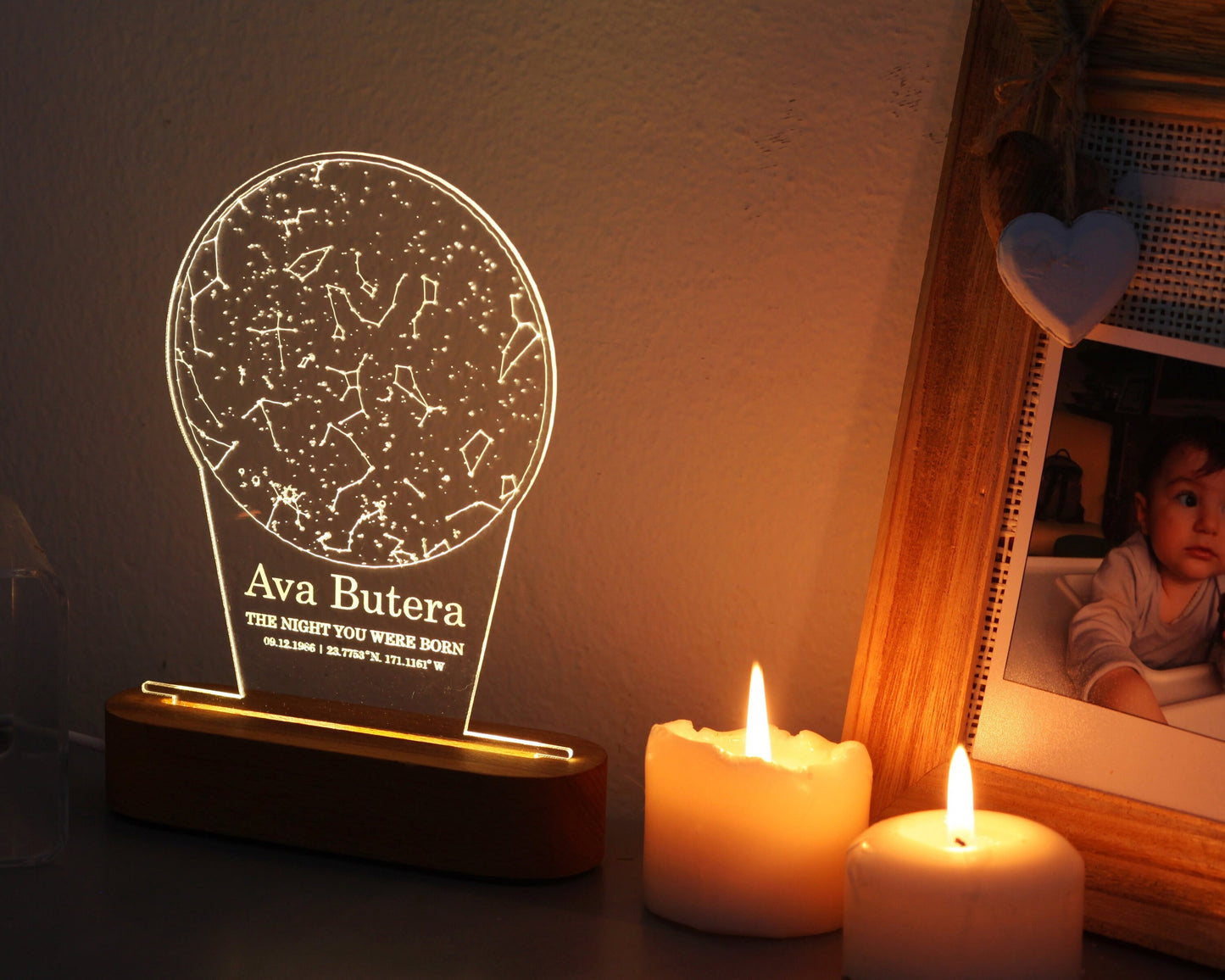 Star Map Night Light for Mother Wife Girlfriend Husband