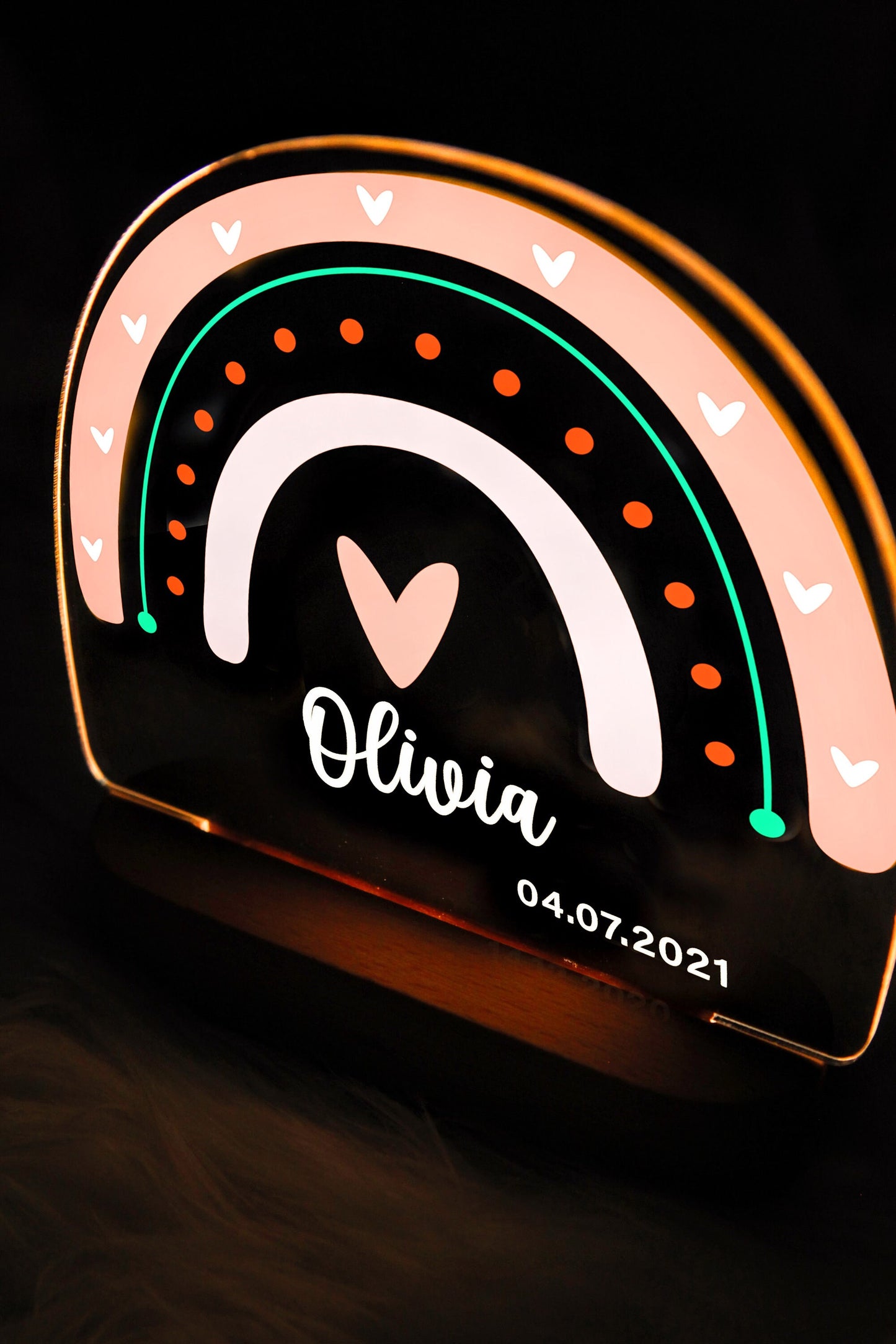 Çocuklar için Gökkuşağı Gece Lambası - Yenidoğan Hediyeleri - Çocuk Gece Lambası