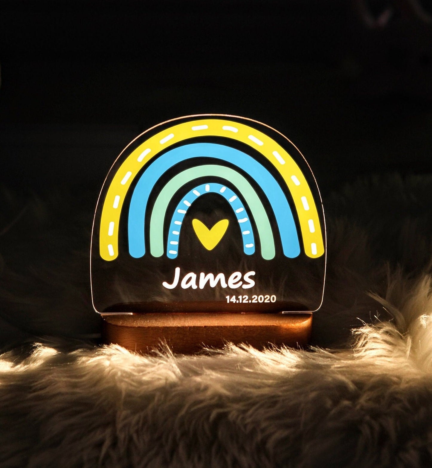 Çocuklar için Gökkuşağı Gece Lambası - Yenidoğan Hediyeleri - Çocuk Gece Lambası