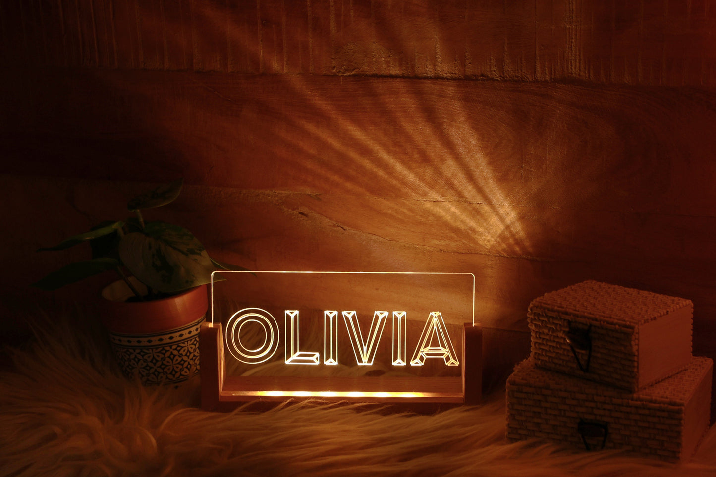 Led Masa Işık Plakası Kişiselleştirilmiş Est Süsleme Ofis Masası Dekoru