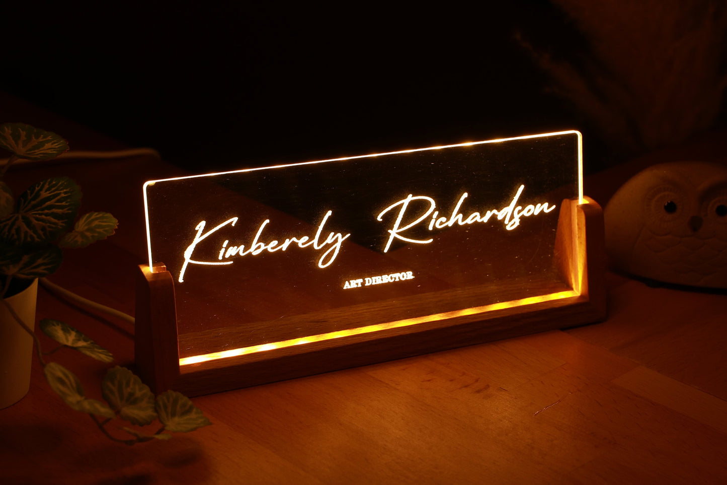 Kişiye Özel Doktor Hediyesi - Masa İsim Plakası Kişiye Özel