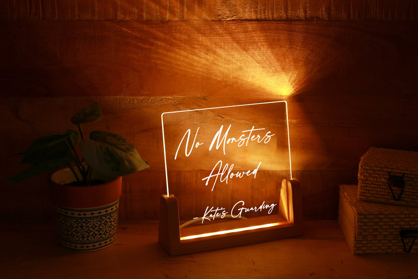 Personalized Night Light with Message - Nursery Decor - Personalized Kids Gifts