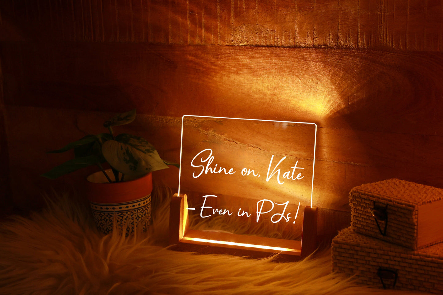 Personalized Night Light with Message - Nursery Decor - Personalized Kids Gifts