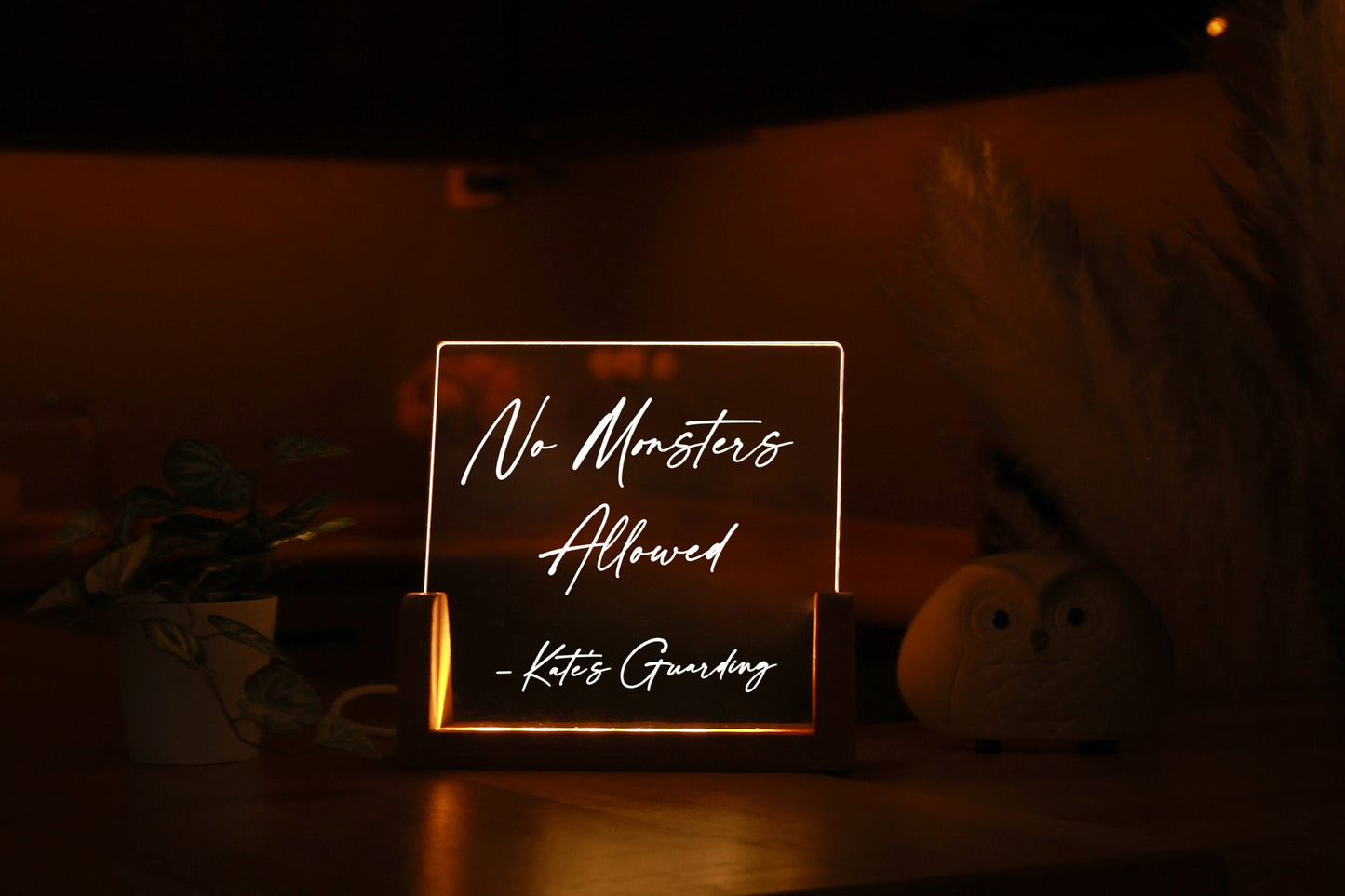 Personalized Night Light with Message - Nursery Decor - Personalized Kids Gifts