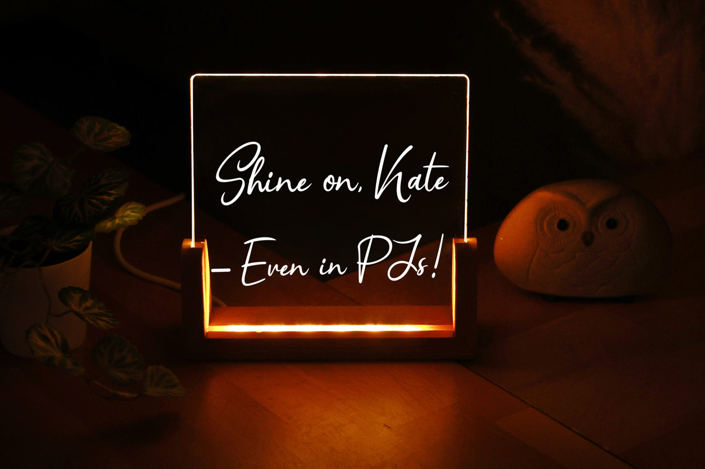 Personalized Night Light with Message - Nursery Decor - Personalized Kids Gifts