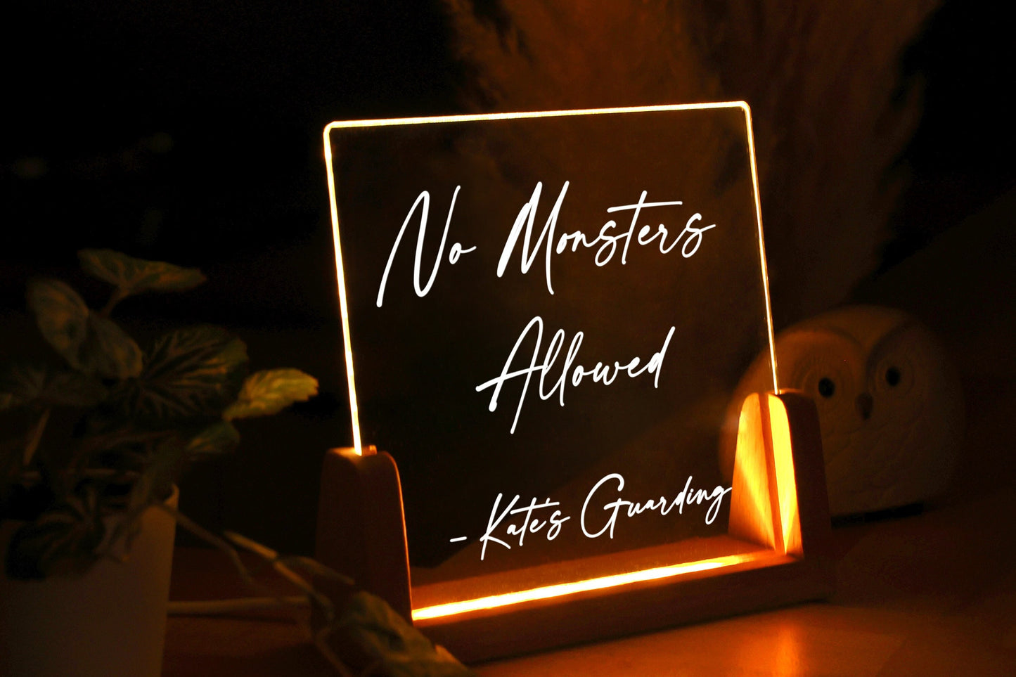 Personalized Night Light with Message - Nursery Decor - Personalized Kids Gifts