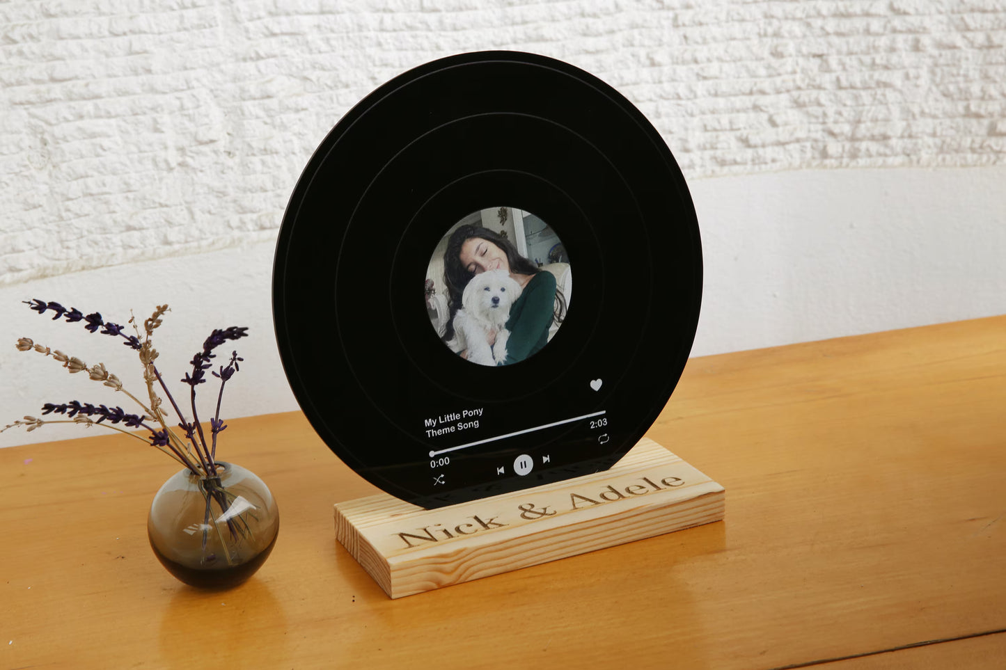 Song Personalized Record - Birthday Gift for Her - Anniversary Gift for Him - Couples Gift - Wedding Gift - Song Plaque - Valentines Gifts