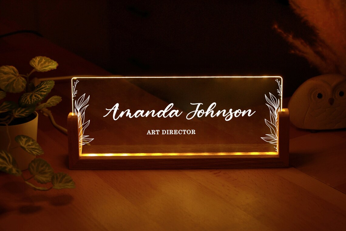 Custom Name Sign - Professional Gift - Promotion Gifts - New Job - Personalized Name Plate