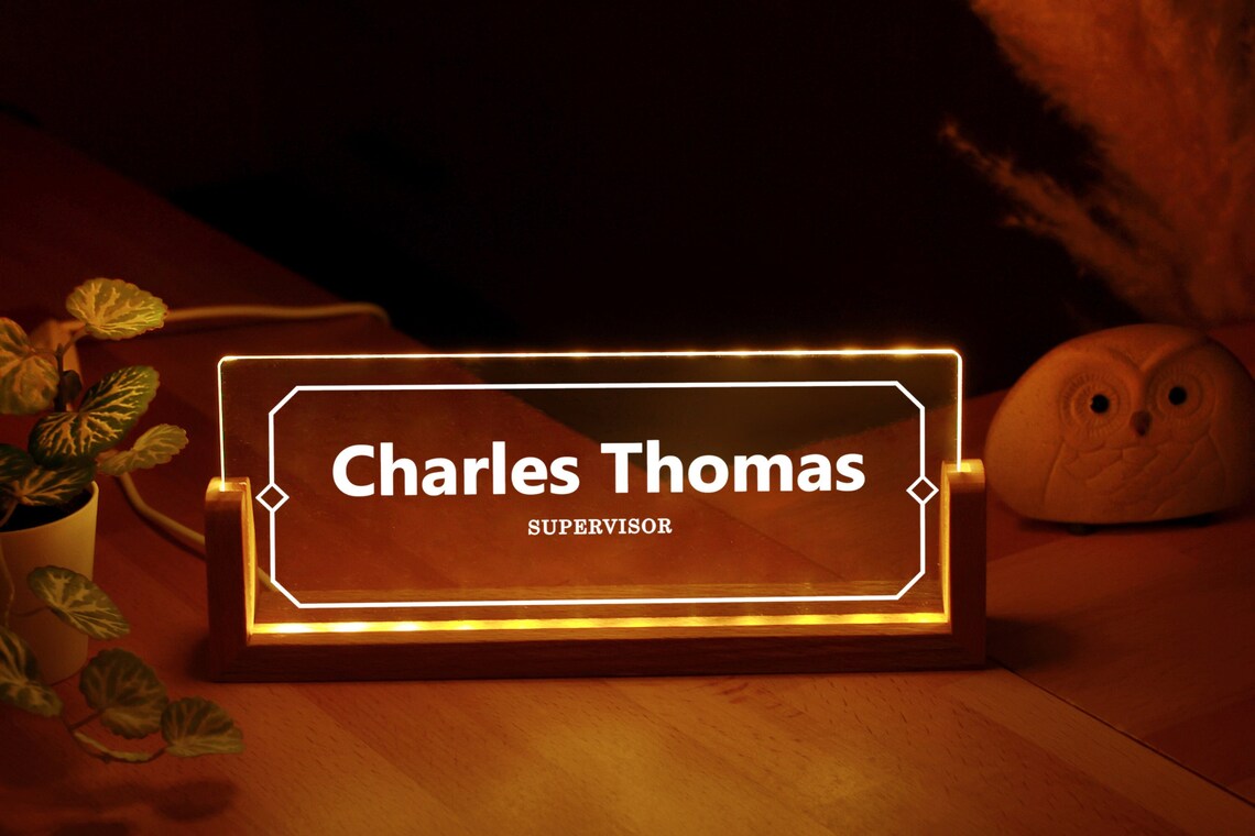 Custom Name Sign - Professional Gift - Promotion Gifts - New Job - Personalized Name Plate