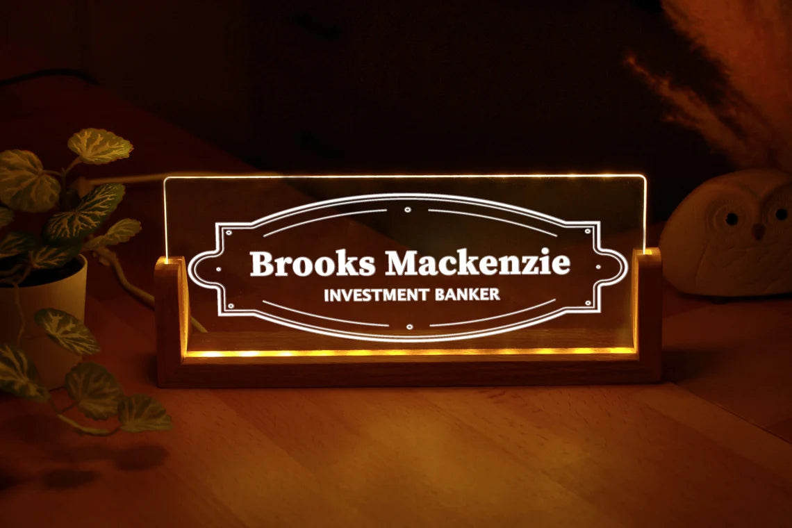 Custom Name Sign - Professional Gift - Promotion Gifts - New Job - Personalized Name Plate