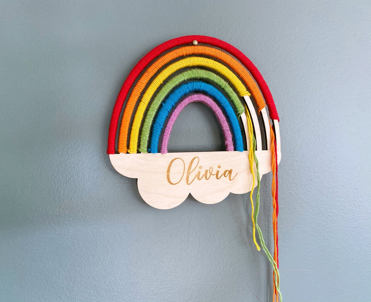 Custom Rainbow Wooden Kit for Kids - Rainbow Decor - 1st Birthday Gift - Birthday Present - Personalized Baby Toddler Gifts - Kids Name Sign