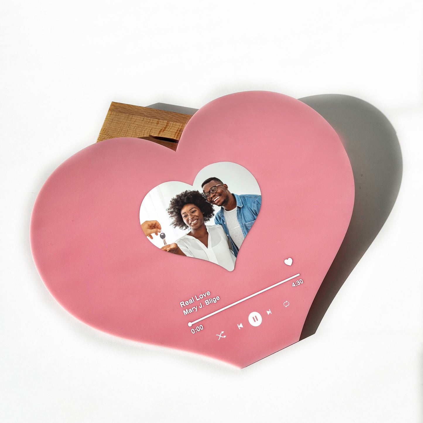 Heart-Shaped Personalized Record Display: Best Gift For Couple - Custom Song Record - Best Valentines Day Gift - Birthday Gifts for Her/His