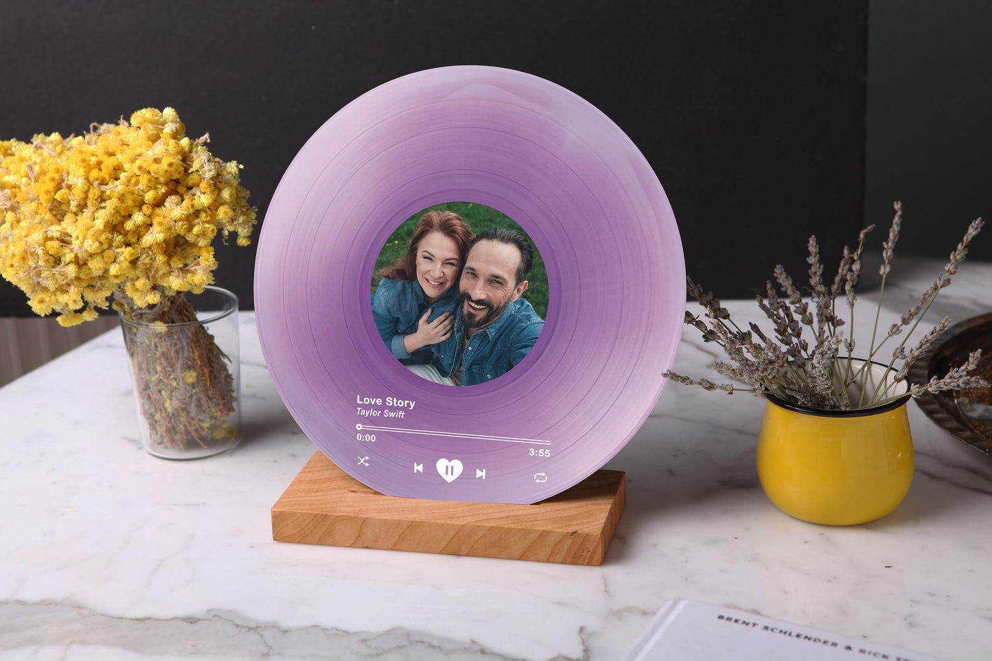 Song Personalized Plaque with Photo - Plaque With Stand - Mom Birthday Gift - Music Gift for Mom - Best Mama Gift - Gift for Mommy, Mum