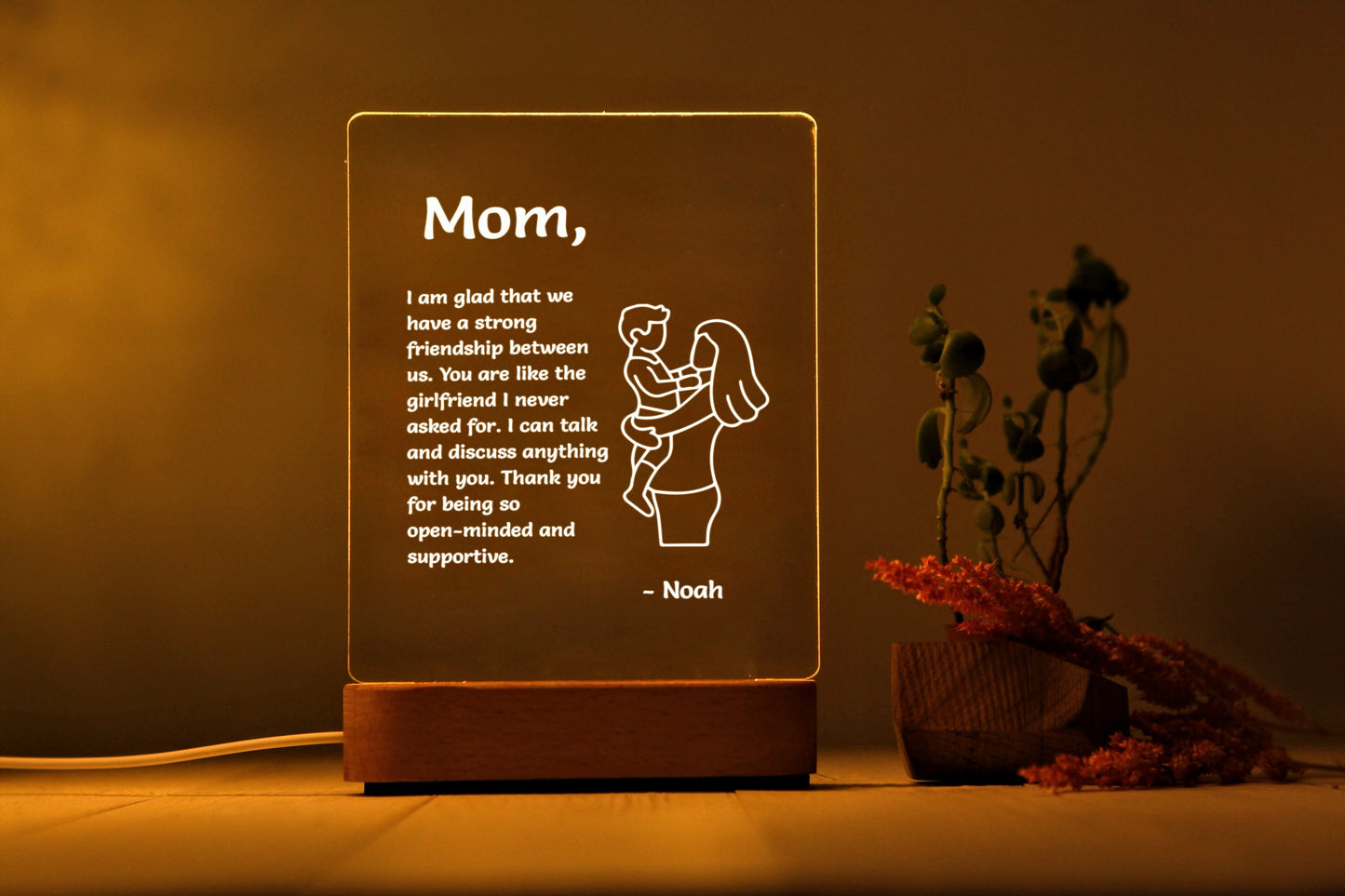 Personalized Letter Night Light - Gift Idea for Mom - Mother's Day Gift Ideas