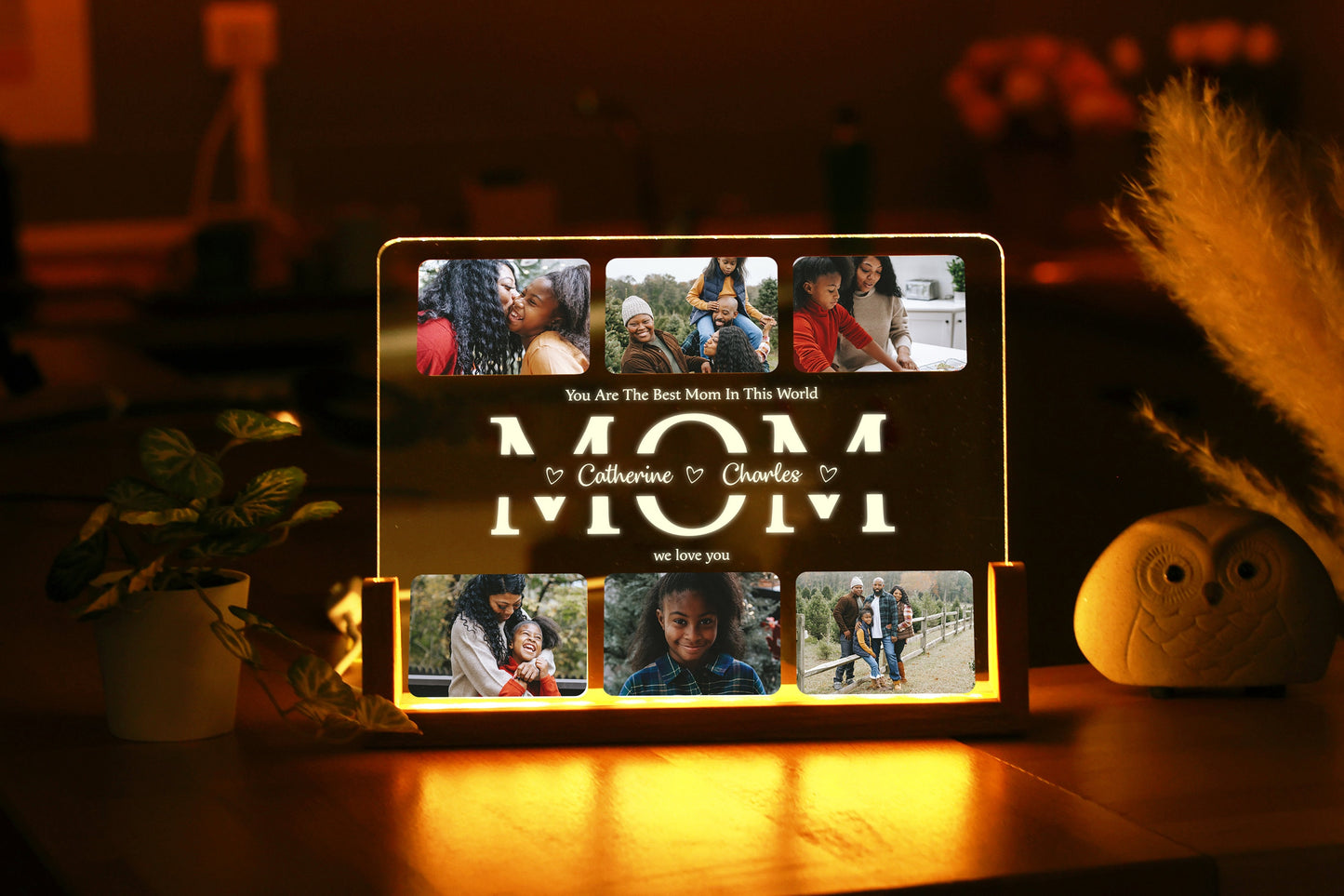 Personalized Photo Night Light - Mother Gifts - Gift for Mom - Mom Gift from Daughter