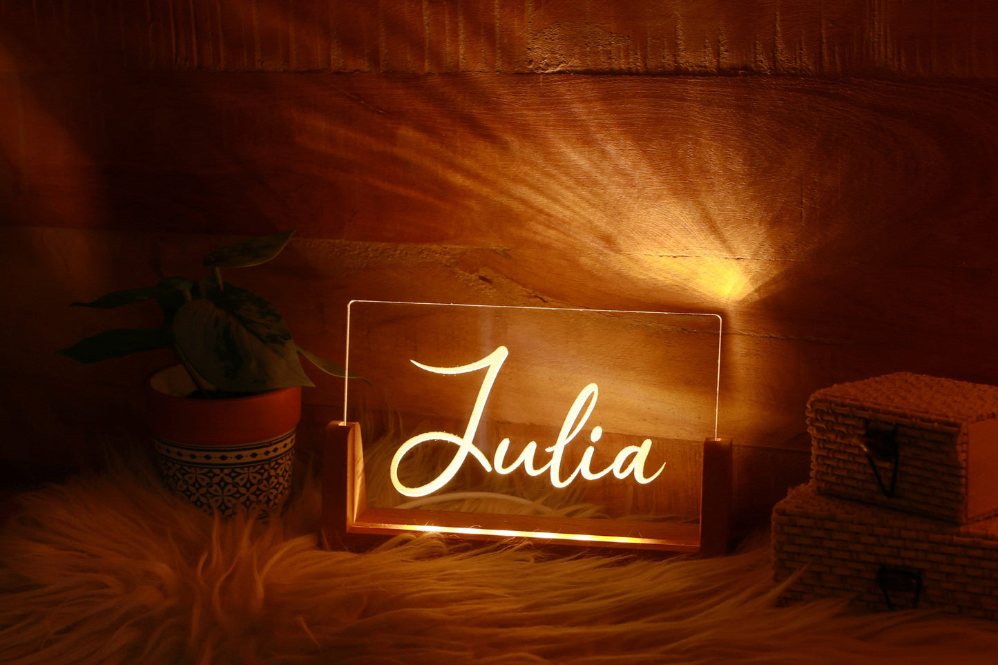 Personalized Name Plexi Night Light - Gift for Christmas