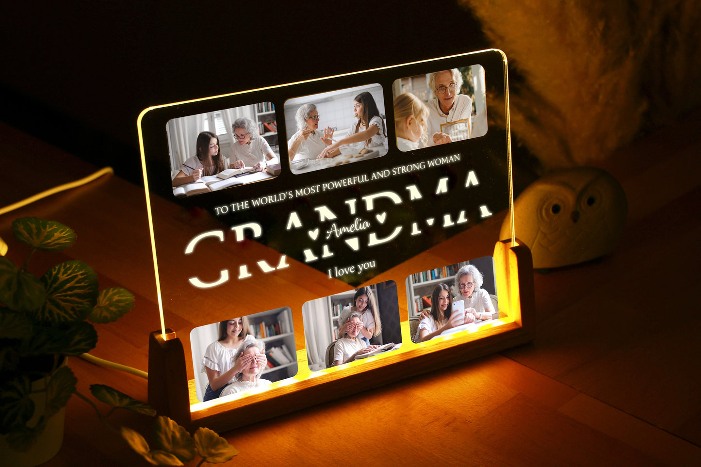 Personalized Photo Night Light - Mother Gifts - Gift for Mom - Mom Gift from Daughter